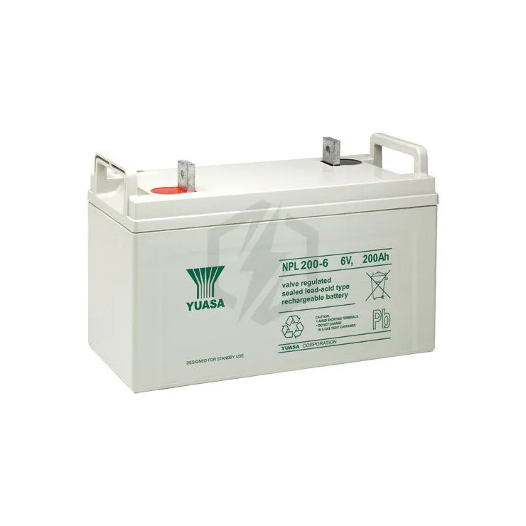 Batterie plomb étanche NPL200-6 Yuasa 6v 200ah