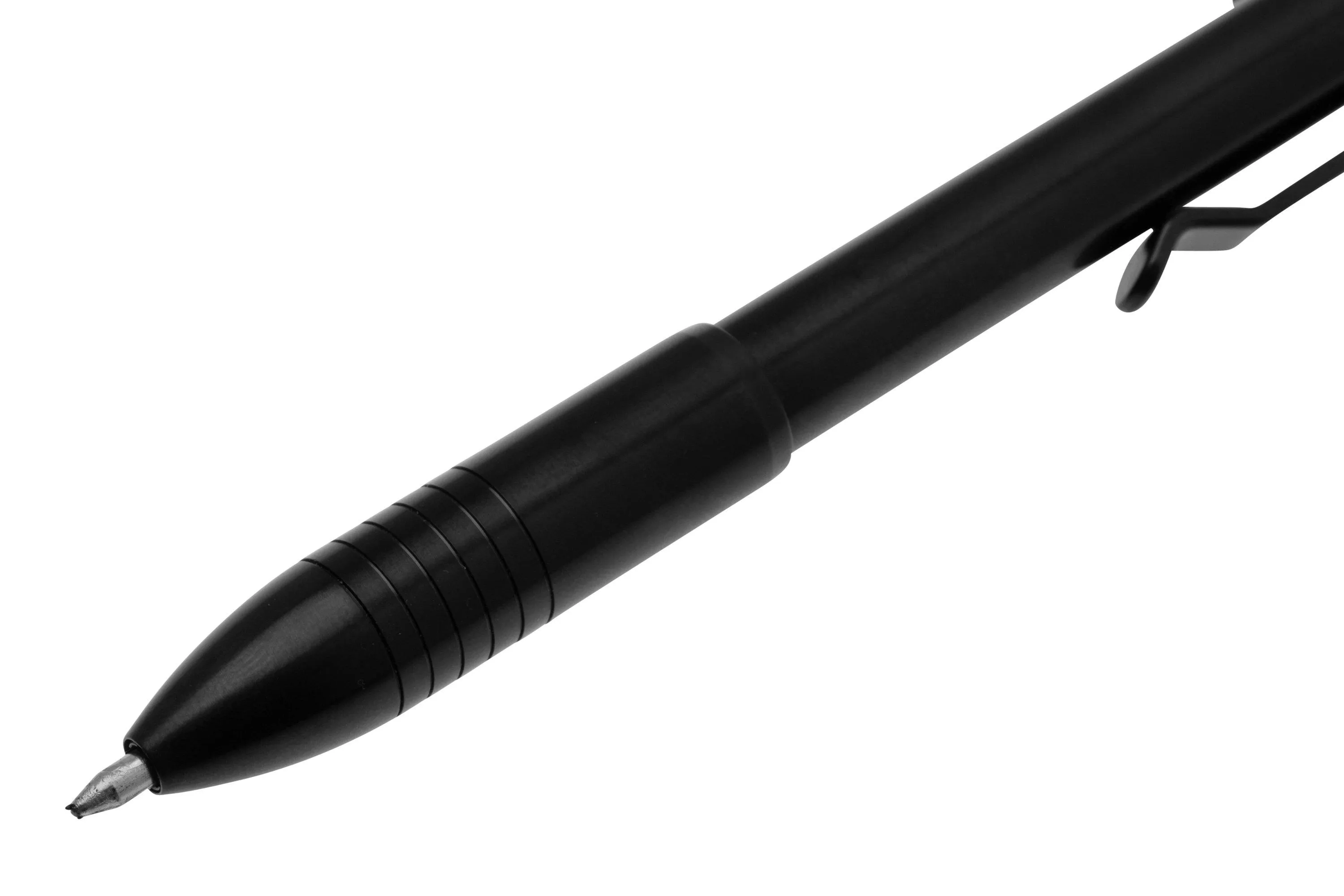 Big Idea Design Bolt Action Pen BA-DLC Black DLC Titanium, stylo everyday carry auto ajustable