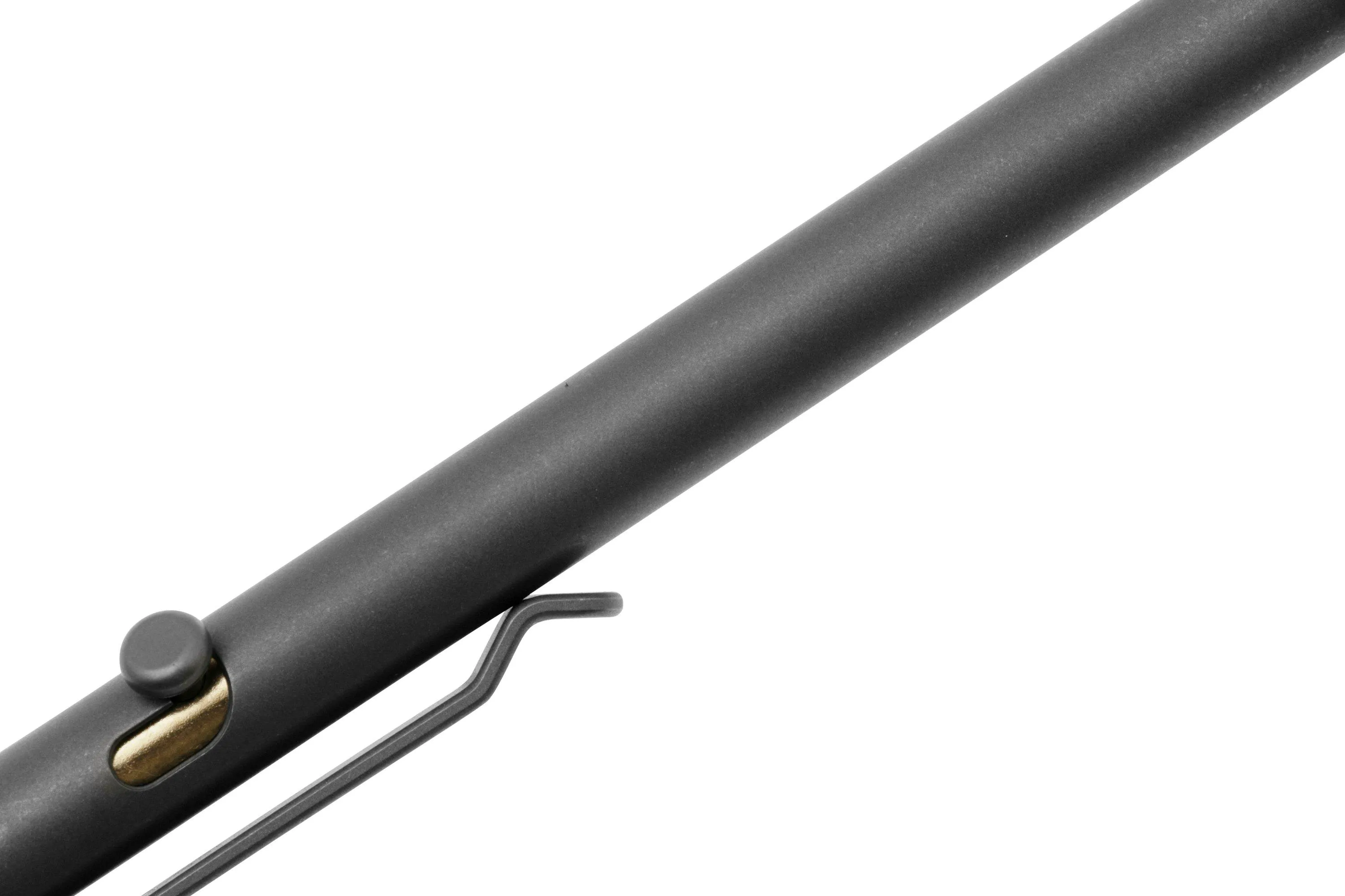 Big Idea Design Slim Bolt Action Pen SBA-SW Stonewashed Titanium, stylo everyday carry