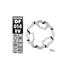 Disque de frein avant fixe Wave GALFER- 240 mm- HONDA CR-CRF -2014