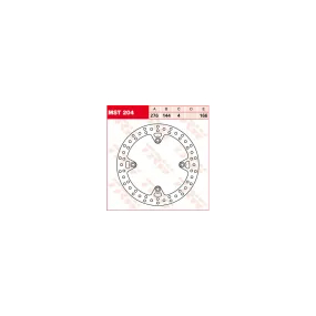 Disque de frein fixe TRW diamètre 276 mm