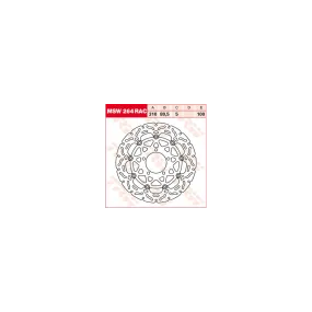 Disque de frein flottant TRW RAC Series diamètre 310 mm