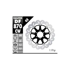 Disque de frein flottant Wave GALFER - 300 mm- DUCATI (06)