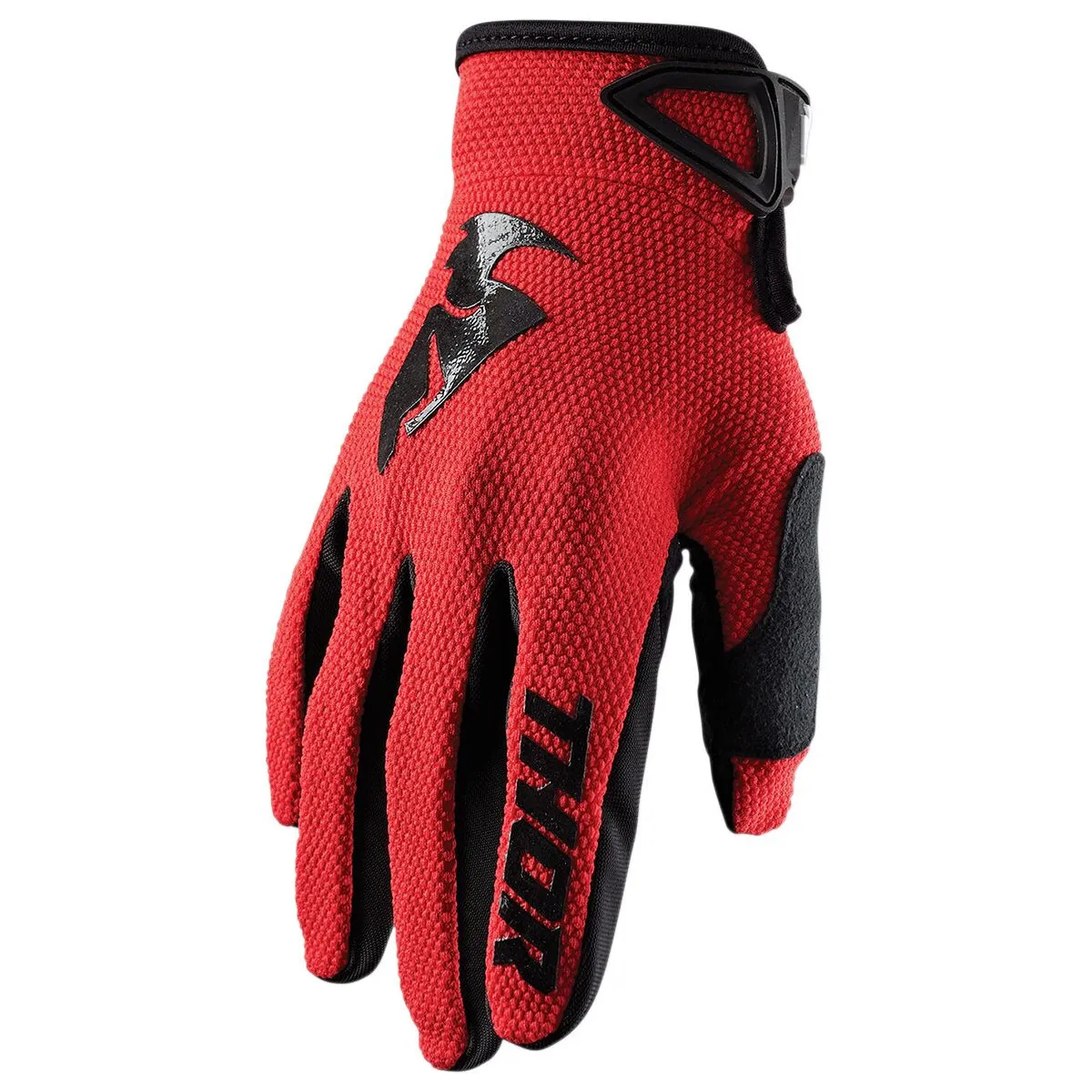 Gants cross Thor Sector - Rouge Noir