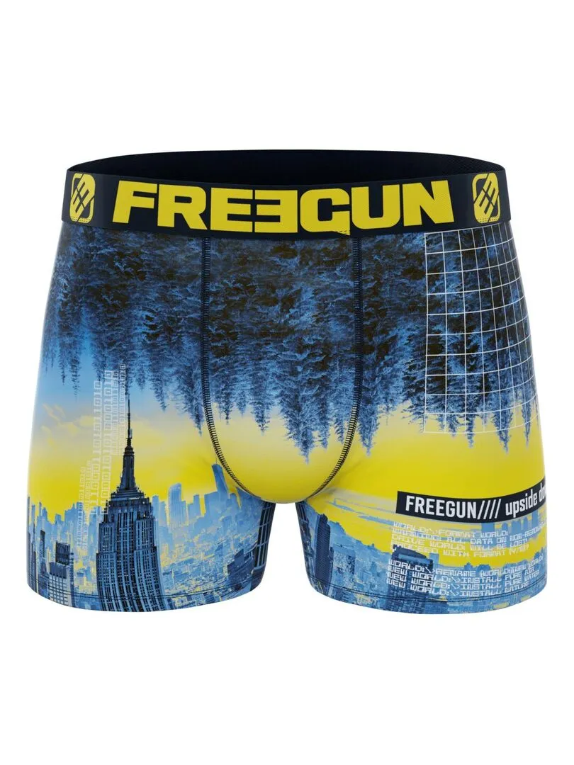 Lot de 3 boxers homme recyclé Numeric Nature Freegun - Vert