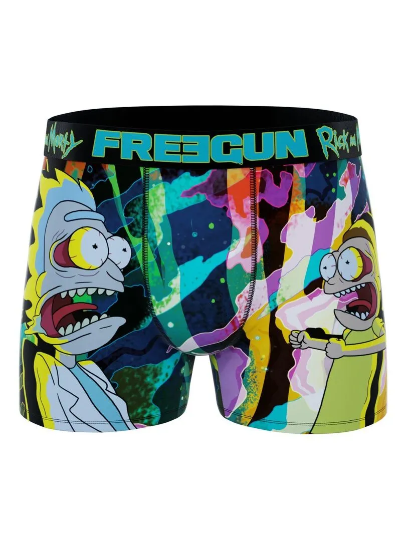 Lot de 4 Boxers homme Rick and Morty G1 Freegun - Vert