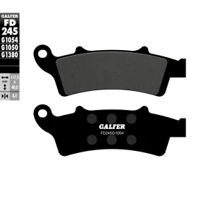 Plaquettes de frein GALFER - G1054 ORGANIQUE SEMI METAL FD245