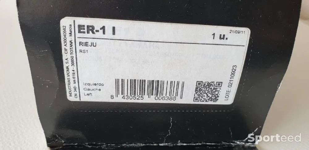 Rétroviseur moto scooter VICMA RIEJU RS1 gauche neuf Ajouté le : 17/02/2023